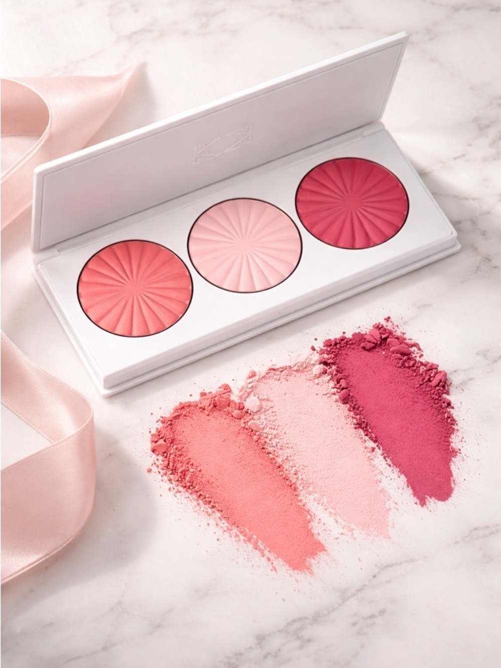 NIB OFRA Cosmetics Blossom Blush Midi Palette with 3 Pink Shades